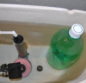 Bottle In Toilet Tank